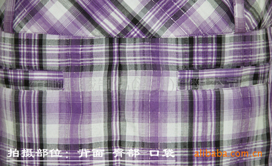 【生產(chǎn)加工 批發(fā) 格子花邊長款女士無袖襯衣 上衣】價格,廠家,圖片,服裝加工,佰順羽絨制品(深圳)-