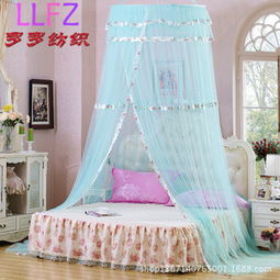 批發豪華吊頂圓形蚊帳 旋轉任意多方向開門加密帳紗 廠家一件代發